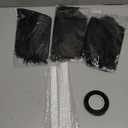 80 Pcs Ostrich Feathers Bulk for Vase Large Natural Ostrich Feathers 8-12inch with 80 Pcs Iron Wire and 1 Tape for Vase Flower Arrangement Wedding Party Centerpieces(Black)