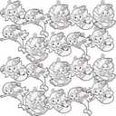 Mermaid Paint Your Own Suncatchers - 24 Pieces - Crafts for Kids and Fun Home Activities