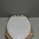 Bemis 1500EC 390 Lift-Off Wood Elongated Toilet Seat, Cotton White (Pack of 1)
