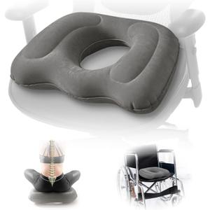 Multifunctional Seat Cushion,Inflatable Donut Pillow - Hemorrhoid Cushion for Tailbone,Post-Surgical Pain,Postpartum Pregnancy,Sciatica, Bed Sores -Orthopedic Seat Cushion for Home, Office, Car