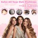 Hair Toppers for Women, 20 Inch Hand Tied Breathable Toppers Hair pieces for Women with Thinning Crown Wispy Bangs Mix Human Hair Clip in Curly Lightweight Wiglets(Dark Chestnu Brown)