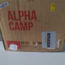 LET'S CAMP Folding Stadium Seat Bleacher Chair with Cup Holder, Mesh Bag and Hide Hooks, Portable Stadium Chair with Back and Cushion, 17.3 Inches X 17.3 Inches X 15.1 Inches