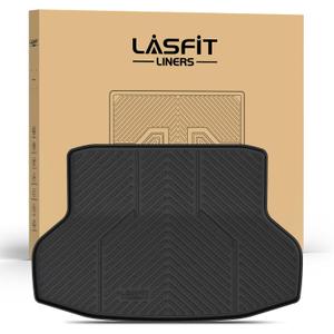 LASFIT Trunk Mat for Honda Civic Sedan 2016-2021, All Weather TPE Custom Fit Trunk Liner Trunk Tray Cargo Mat Cargo Liner Cargo Tray (Not for Hatchback/Coupe)