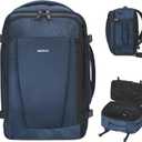 ECOHUB Travel Backpack 18x14x8 Spirit Airlines Personal Item Bag Carry On Backpack 13 Pockets Large Work Casual Daypack for men Airline Approved Waterproof Gym Backpack with Charging Port, Blue (18 inch underseat)