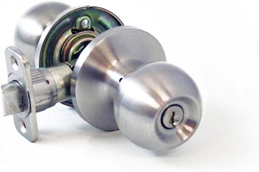 Lewis Hyman 1731100 Atlas Ball Entry Door Knob, Antique Brass
