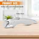 Deteachable Pan Grpper Handle - Detachable Removable pan Handle, Replacement Pan Gripper, Suitable for All Cookware (Grey)