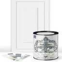 ALL-IN-ONE Paint by Heirloom Traditions, Cashmere (True White), Quart - Durable cabinet and furniture paint. Built in primer and top coat, no sanding needed. Includes our 30 featured color card.