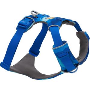 Ruffwear, Front Range Dog Harness, Reflective Soft Padded Everyday Harness with Dual Leash Clips, Adjustable and Lightweight Fit for Training or Walking for All Dogs, Coastal Mountains, Medium