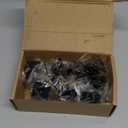 Ravinte 10 Pack Matte Black Square Kitchen Cabinet Knobs,Zinc Solid Drawer Pulls,Farmouse Cabinet Handles for Cupboard, Dresser, Closet and Bathroom, Modern Cabinet Hardware for Cabinets