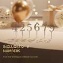 Reusable Number Birthday Candle Holder Set, Digital Birthday Cake Candle Holders Set, Silver Cake Topper Decorations, Adjustable Candles Stand, Party Cakes Accessories(2sets)