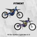 JFG RACING Battery Cover Sur Ron Battery Compartment Protect Carbon Fiber Pattern for SurRon Light Bee X/S Electric Dirt Bike
