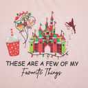 Women Magical Christmas T Shirt Merry Christmas Shirt Xmas Magic Kingdom Shirts Magic Castle Holiday Short Sleeve Top Tee Red (Pink, XL)