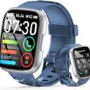 Smart Watch for Men Women, 1.95" HD Touchscreen Fitness Tracker with Bluetooth Calling, Fitness Watch with 110+ Sports Modes/Heart Rate/Sleep Monitor, IP68 Waterproof Smartwatch for Android iOS, Blue