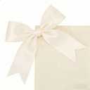 Meseey 4 Inch Ivory Satin Wired Ribbon 20 Yards, Extra Wide Solid Wired Edge Ribbon for Gift Wrapping, Wreaths, Big Bows, Floral Bouquets, Crafts, Wedding, Baby Shower and Home Decorations