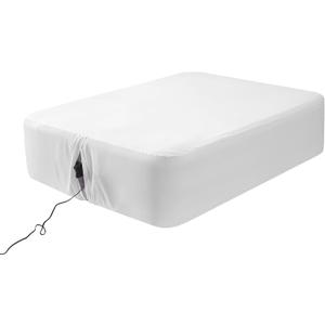 Twin Fitted Sheet for Air Mattress, with 18-24 Inch Extra Deep Pocket, Soft Breathable Air Bed Mattress Sheet Cover for Inflatable Bed, White