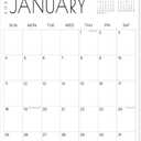 2026-2027 Calendar - 15-Month Wall Calendar 2026-2027 from April 2026 to June 2027, 11'' x 14'' Hanging Calendar 26-27 with Holiday Marked, Premium Paper for Organizing (Black-Large-Word)