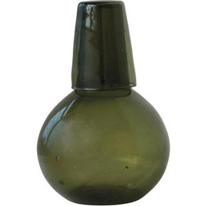 Bloomingville Verdant Elegance Glass Carafe Set, Green