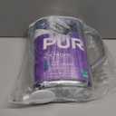 PUR 7-Cup Water Filter Pitcher, Cleaner, Great-Tasting Water, Dishwasher Safe, Powerful, Faster Filtration, LockFit Cap Design - White
