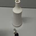 LYEOBOH Olive Oil Dispenser Bottle, Oil Dispenser for Kitchen, Ceramic Cooking Vinegar Dispensing Bottles with Spout, White