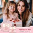 2 x Toddler Purse Gifts for Girls, Little Girl Purse Kids Wallet Crossbody Bag, Birthday Gifts for 3 4 5 6 7 8 Year Old Girl (R, Pink)