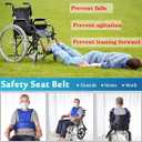 Wheelchair Harness for Adults,Wheelchair Seat Belt,Safety Belt for Elderly,Adjustable Straps Prevent Sliding,Torso Support Vest Restraint-Wheelchair Seatbelt Body Harness for Patient