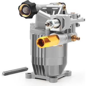 3400PSI Horizontal Pressure Washer Pump, 3/4" Shaft Power Washer Pump Replacement Universal Power Washer Pumps for Pressure Washer