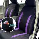 4PCS Cooling Car Seat Covers,Breathable Front Seat Covers with Mesh Construction and Foam Padding,Car Seat Protector to Reduce Back Sweating,Universal Car Interior for Car SUV (Purple)