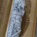 36 Ft V-Track Galvanized Inverted V Track with Hammer Drive in Anchors for Sliding Rolling Chain Rack Driveway Gate, Heavy Duty Sliding Driveway Gate Track