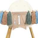 Fishing One Birthday High Chair Banner - Fishing Themed First Birthday Banner, 8 Inches x 12 Inches