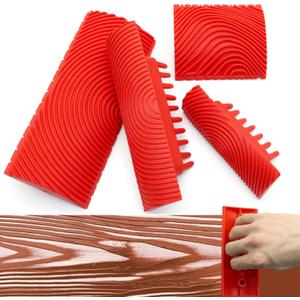 Wood Grain Tool - Natural Woodgrain Maker for Decorative Painting Premium Wood Graining Tool Set Enhance Your DIY Projects with Wood Grain Patterns