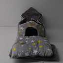 JIUPETY Cute Indoor Dog Houses, Dog Bed with Cover Cave, M Size Up to 15 Lbs Cat and Puppy, Igloo Pet House with Non-Slip Bottom, Grey