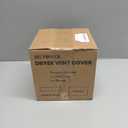 4 Inch Dryer Vent Cover Outside, HG Power Metal Exterior Vent Cover with Removable Screen & Cushioned Non-Return Flap, Air Wall Vent for House, Range Hood, AC, Opening Diameter: 3.81" Black