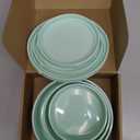 Silicone Food Storage Containers Bowl, Set of 3 Reusable Silicone Bento Lunch Box Containers with Lids (17oz, 25oz, 42oz) Dishwasher, Microwave and Freezer Safe Mint Green