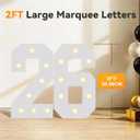 Class of 2026 Sign Graduation Decorations, Senior 2026 Graduation Decor, 2FT Marquee Light Up Numbers Letters Graduation Signs for Kindergarten High School College Graduation Photo Props Pack of 11