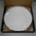 13" Oak Wood Bathroom Tray for Counter, Vanity Tray for Perfume Lotion Candle Makeup Jewelry Sink Soap Holder Turntable Dresser Organizer Countertop Coffee Table Decor Organization and Storage Silver