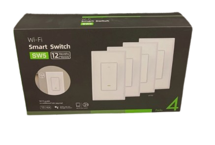 4 pack Smart Light Switch / SW5 White - Smart WiFi
