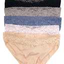 Womens Lace Cheeky Underwear 4 Pack, Medium
