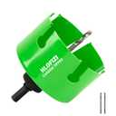 4-1/4" Carbide Tipped Hole Saw for 4 Inch Recessed Lights and Dryer Vent, 4.25 Inch Hole Saws Cutting Hardwood, Drywall, Plaster, Ceiling Sheetrock, Fiberglass, 5X Faster, Green