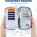 Premium Travel Passport Holder,Family Passport holder Travel Document Organizer,Secure &Stylish Companion For your Family (pink)