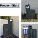 Santiano Water Softener Cover - All-Season Use,900D waterproof Oxford，Shield Your Outdoor Water Softener!Transparent Window Design,Dustproof, Waterproof, Sun Protection,(64x40x16 Inches, Black) .