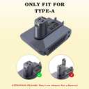 TPDL Adapter for Dewalt Battery to for Dyson Type A DC31 DC34 DC35 DC44 DC45 for Dyson Handheld Cordless Vacuum Animal 917083-01(Not fit All Type B Model, not for DC44 MK2)