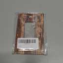 Rustic Brown Wood Grain wall plate Decora Outlet Cover 1 Gang Rocker Switchplate Faceplate GFCI Light Switch Covers For Farmhouse Bathroom Bedroom Decor 5 X 3 IN