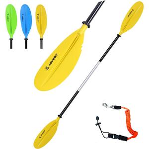 JAYEGT Kayak Paddle 87.4Inch/222CM Aluminum Alloy Shaft Kayaking Boating Oar with Paddle Leash, 1 Paddle + 1 Leash