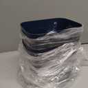 Zopeal Plastic Storage Bins 10 Pcs Blue Pantry Organizer Bins Small Baskets Storage Containers for Home Kitchen (8 x 5.7 x 3 Inch)