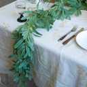 Hypestar Artificial Olive Garland for Table Decor, Faux Leaf Greenery Olive Garlands for Dining Table, Wedding, Party, Home Decoration