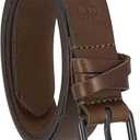 Timberland Women's Casual Leather Belt for Jeans, Martini Olive, Medium (33-39)