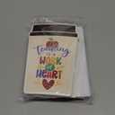 Outus 48 Pack Teacher Thank You Cards Employee Appreciation Coffee Cup Cards Printed with Envelopes for Admin Assistant Day Coworker Teachers Team Staff Office School Favors(Teacher Style)