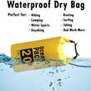 CALPALMY 20L Sand Anchor Bag, 2-in-1 Jet Ski & Kayak Anchor with Floating Buoy and Rope, Collapsible Waterproof Dry Bag for Boat, Paddleboard & Water Sports (1PCs, 2PCs)