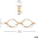 Umbra Montage Coat Rack, Wall Mounted 6 Hooks, White/Natural | Birch wood construction, 30 lb total capacity, 5 lb each, renewable sources