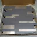 WEIMEISC 10-Sheet Peel and Stick Backsplash Tile, PVC Mixed Metal Stick on Backsplash Tiles for Kitchen (Grey+Frosted Grey)